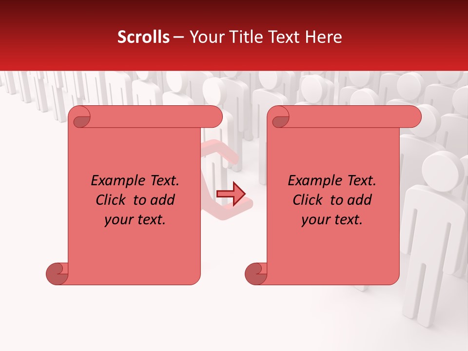A Group Of People Standing In Front Of A Red Sign PowerPoint Template