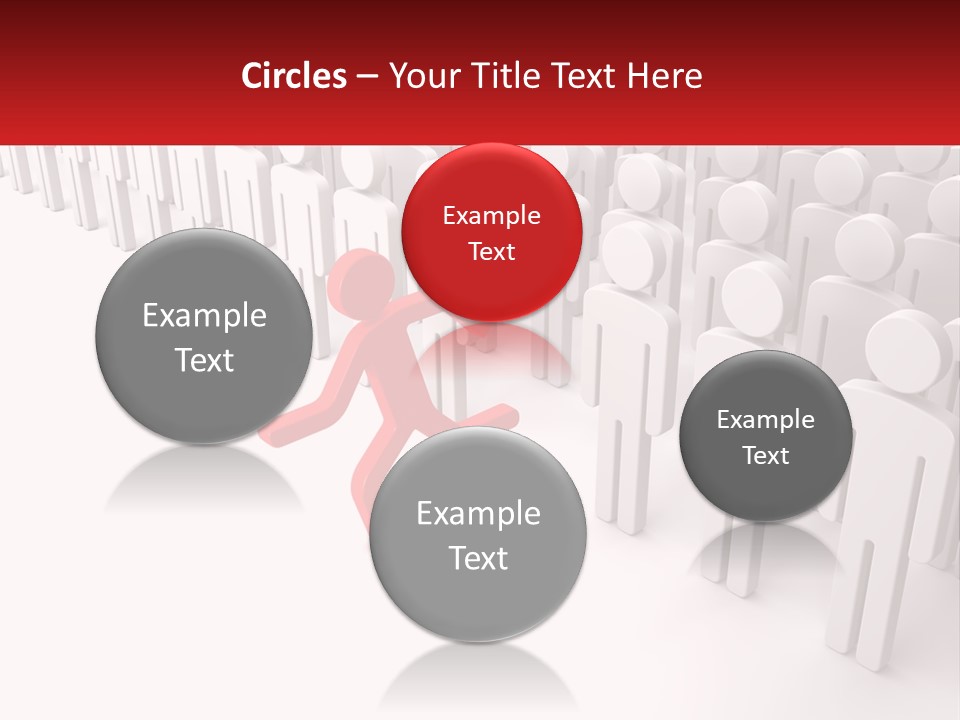 A Group Of People Standing In Front Of A Red Sign PowerPoint Template