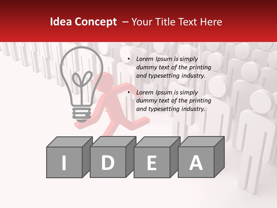 A Group Of People Standing In Front Of A Red Sign PowerPoint Template