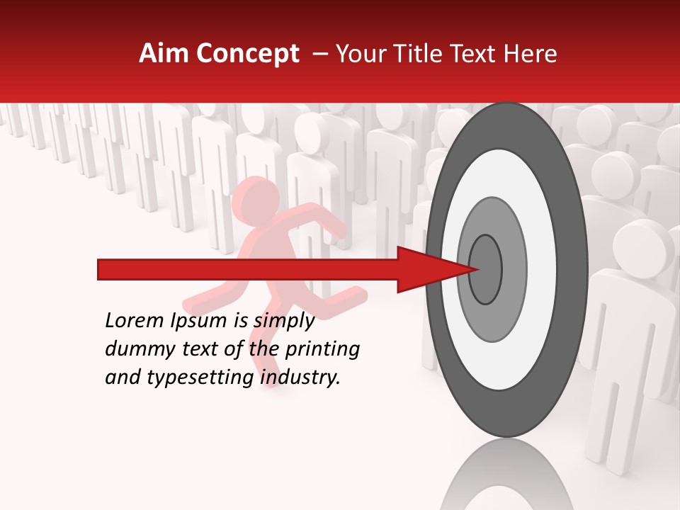 A Group Of People Standing In Front Of A Red Sign PowerPoint Template