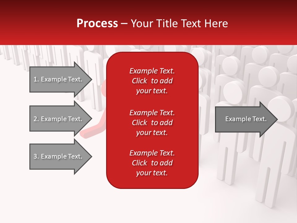 A Group Of People Standing In Front Of A Red Sign PowerPoint Template