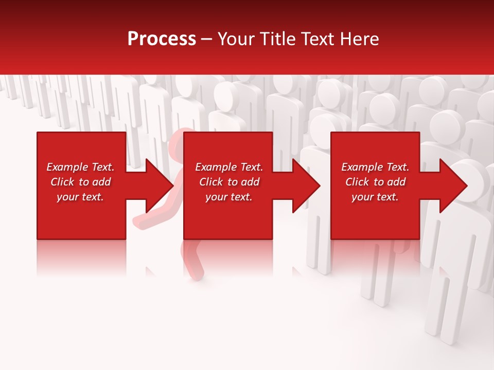 A Group Of People Standing In Front Of A Red Sign PowerPoint Template