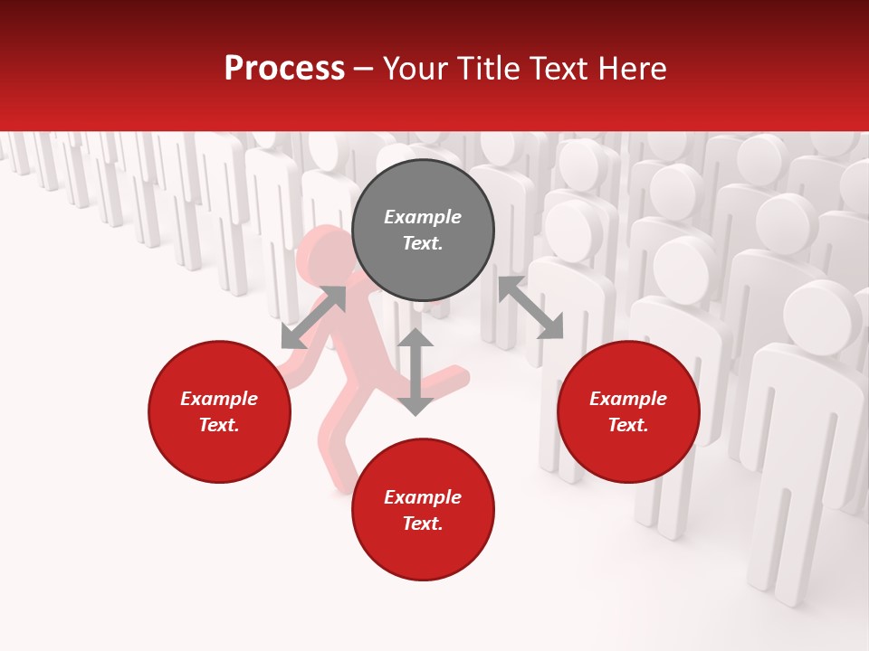 A Group Of People Standing In Front Of A Red Sign PowerPoint Template
