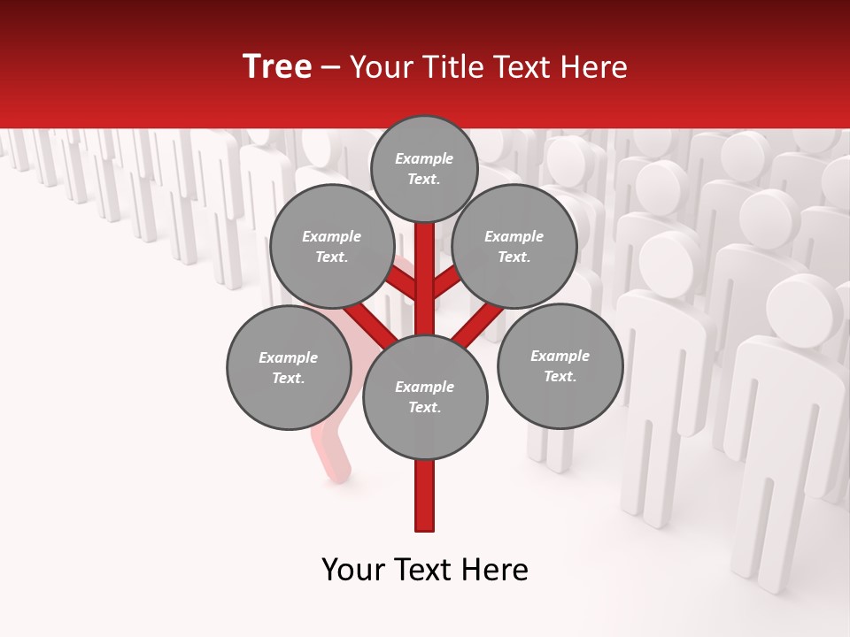 A Group Of People Standing In Front Of A Red Sign PowerPoint Template