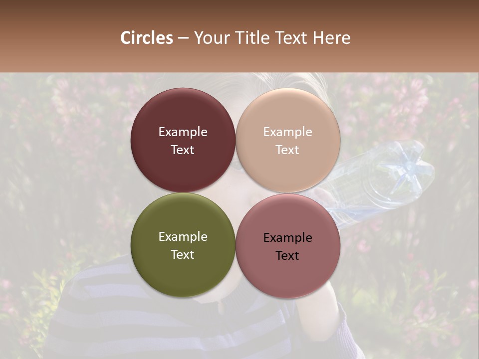 A Young Girl Drinking Water From A Water Bottle PowerPoint Template