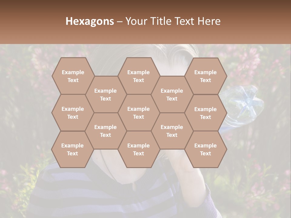 A Young Girl Drinking Water From A Water Bottle PowerPoint Template