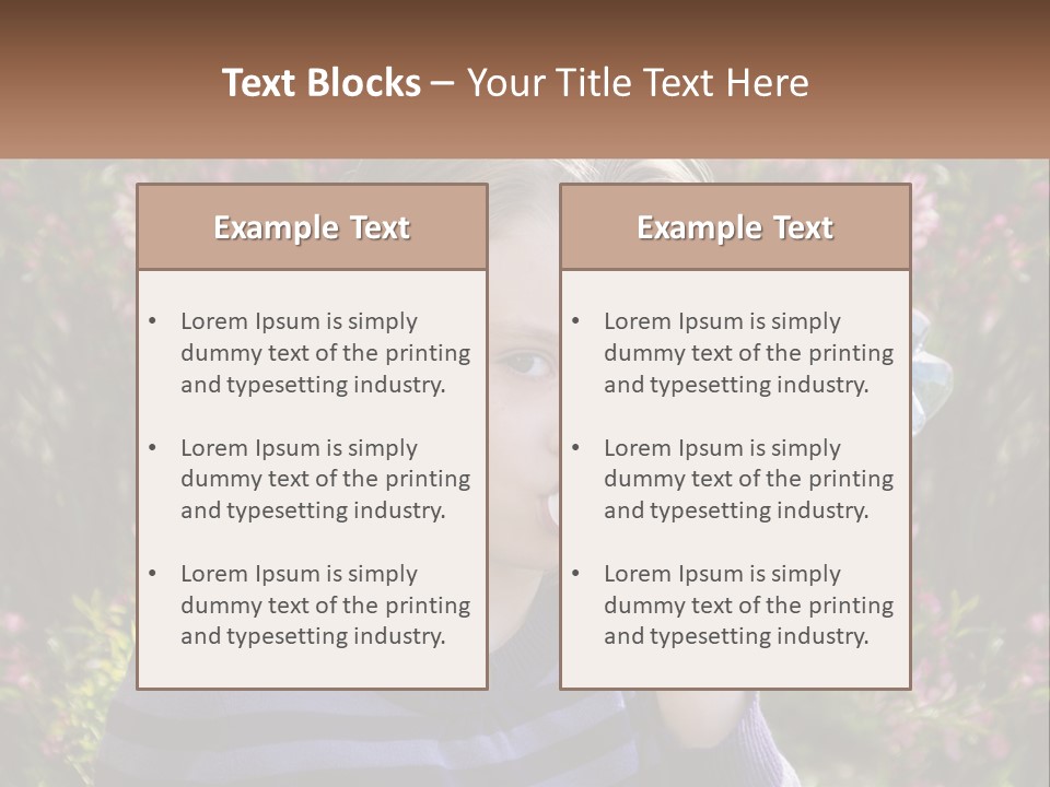 A Young Girl Drinking Water From A Water Bottle PowerPoint Template