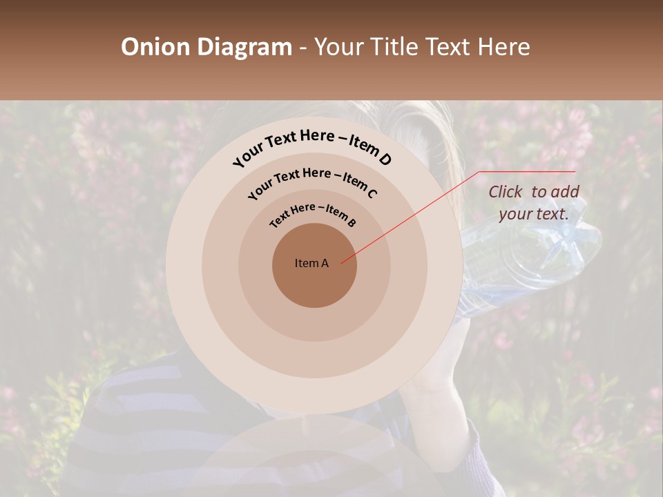 A Young Girl Drinking Water From A Water Bottle PowerPoint Template