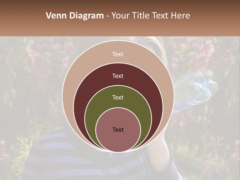 A Young Girl Drinking Water From A Water Bottle PowerPoint Template