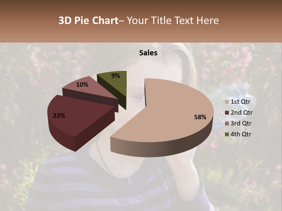 A Young Girl Drinking Water From A Water Bottle PowerPoint Template