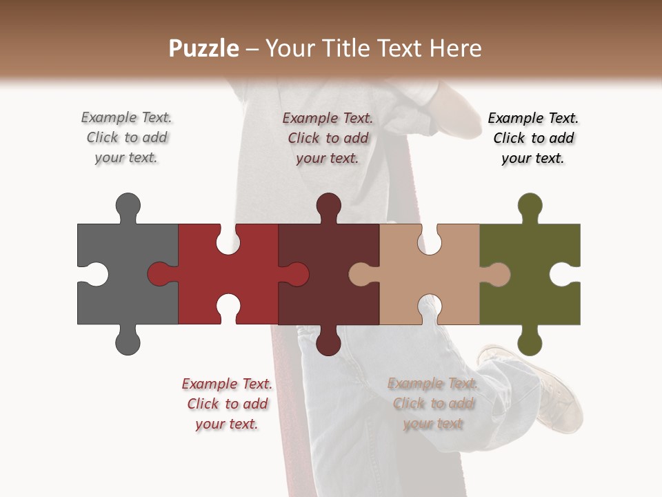 A Young Boy Standing On A Skateboard With His Arms In The Air PowerPoint Template