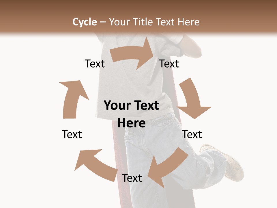 A Young Boy Standing On A Skateboard With His Arms In The Air PowerPoint Template