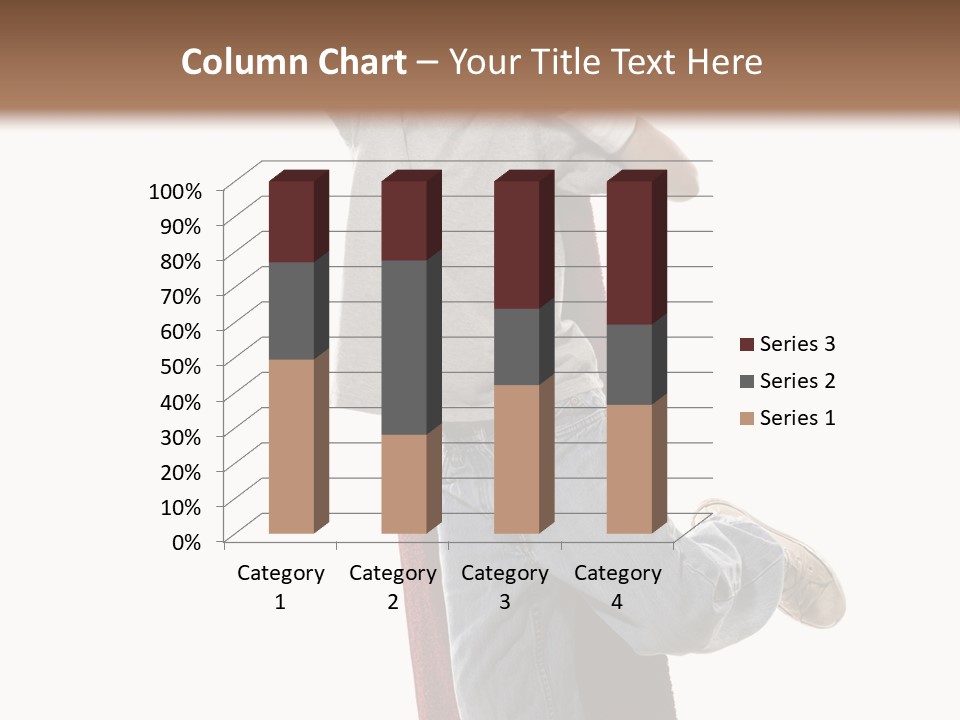 A Young Boy Standing On A Skateboard With His Arms In The Air PowerPoint Template