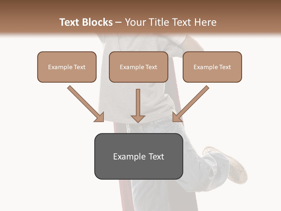 A Young Boy Standing On A Skateboard With His Arms In The Air PowerPoint Template