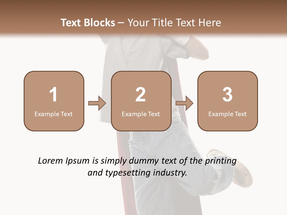 A Young Boy Standing On A Skateboard With His Arms In The Air PowerPoint Template