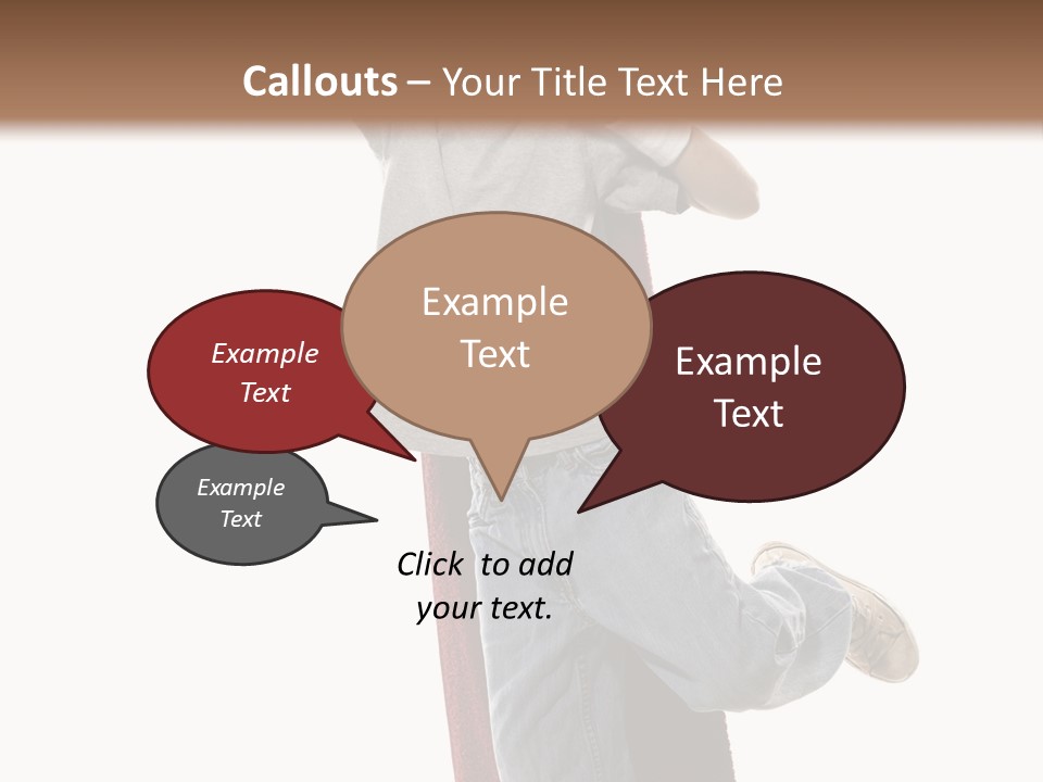 A Young Boy Standing On A Skateboard With His Arms In The Air PowerPoint Template