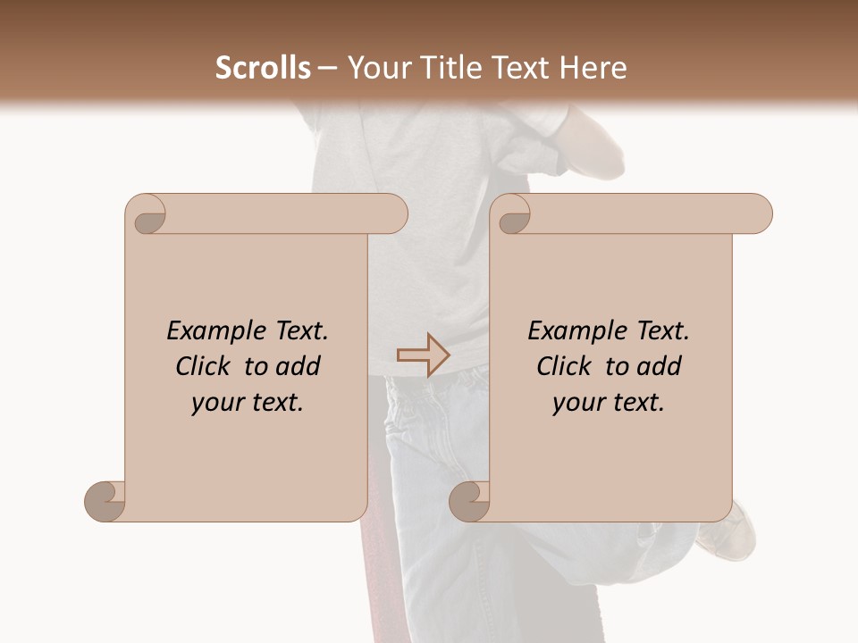 A Young Boy Standing On A Skateboard With His Arms In The Air PowerPoint Template