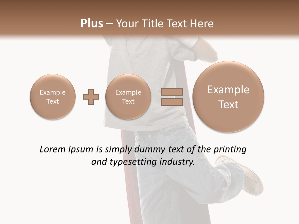 A Young Boy Standing On A Skateboard With His Arms In The Air PowerPoint Template