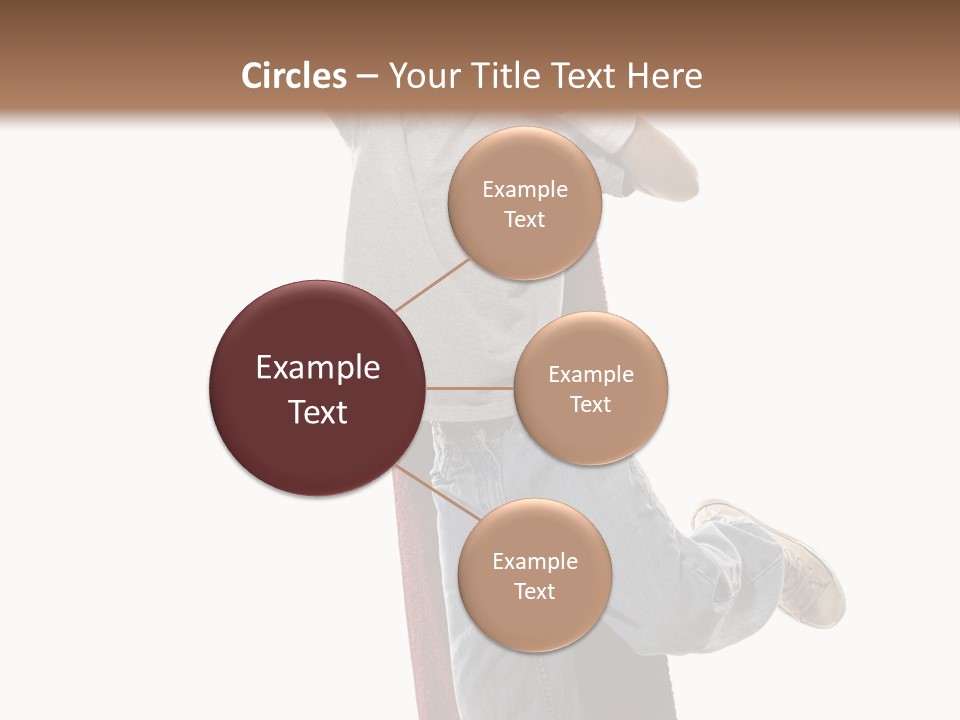 A Young Boy Standing On A Skateboard With His Arms In The Air PowerPoint Template