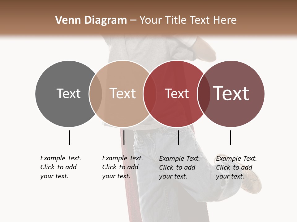 A Young Boy Standing On A Skateboard With His Arms In The Air PowerPoint Template