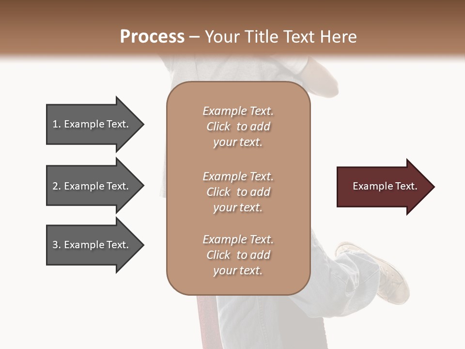 A Young Boy Standing On A Skateboard With His Arms In The Air PowerPoint Template