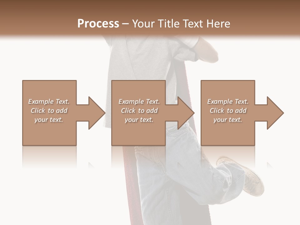 A Young Boy Standing On A Skateboard With His Arms In The Air PowerPoint Template