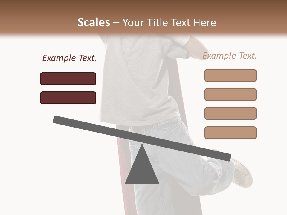 A Young Boy Standing On A Skateboard With His Arms In The Air PowerPoint Template