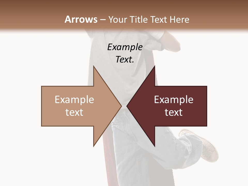 A Young Boy Standing On A Skateboard With His Arms In The Air PowerPoint Template