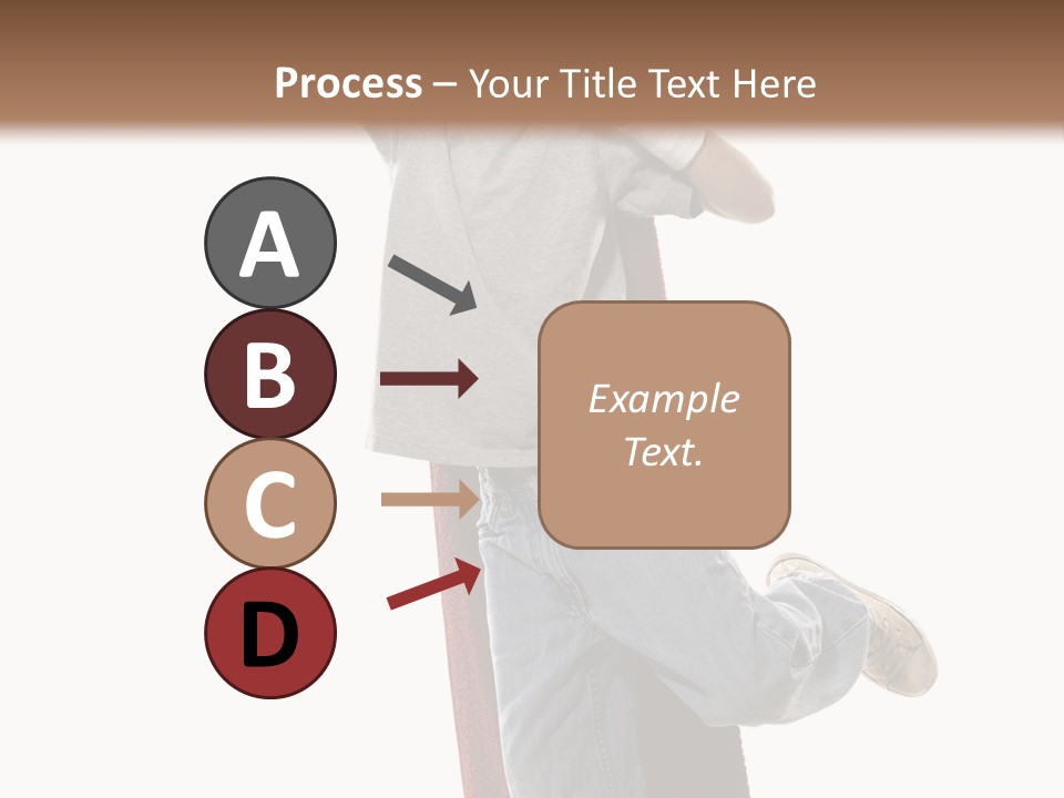 A Young Boy Standing On A Skateboard With His Arms In The Air PowerPoint Template