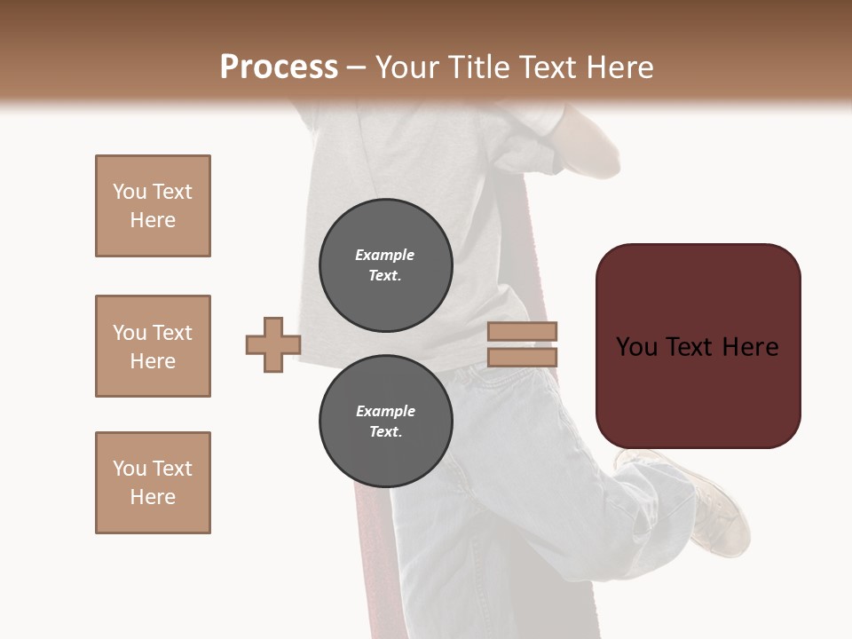 A Young Boy Standing On A Skateboard With His Arms In The Air PowerPoint Template