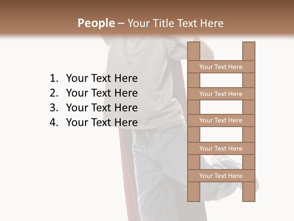 A Young Boy Standing On A Skateboard With His Arms In The Air PowerPoint Template