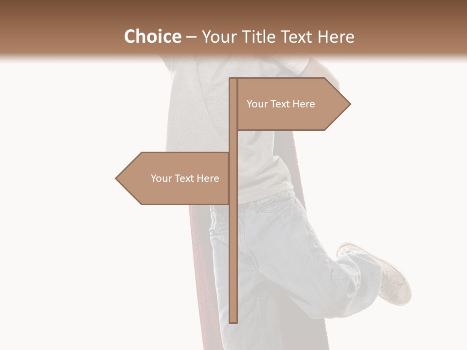 A Young Boy Standing On A Skateboard With His Arms In The Air PowerPoint Template