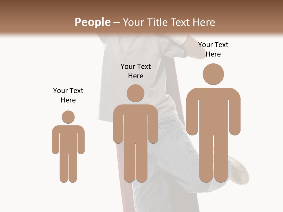 A Young Boy Standing On A Skateboard With His Arms In The Air PowerPoint Template