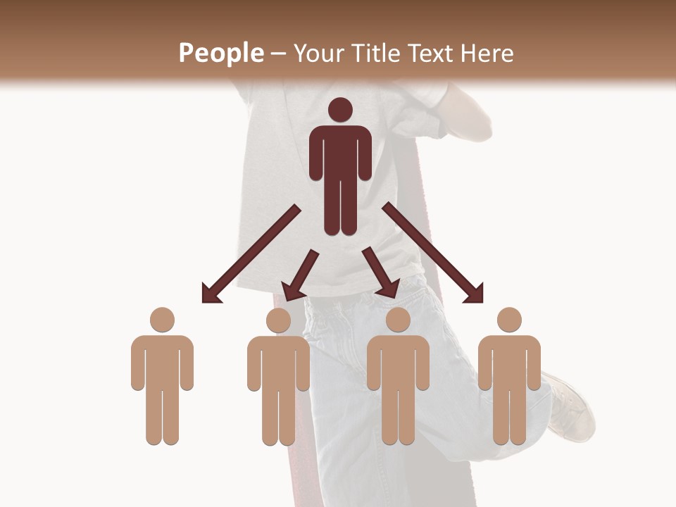 A Young Boy Standing On A Skateboard With His Arms In The Air PowerPoint Template