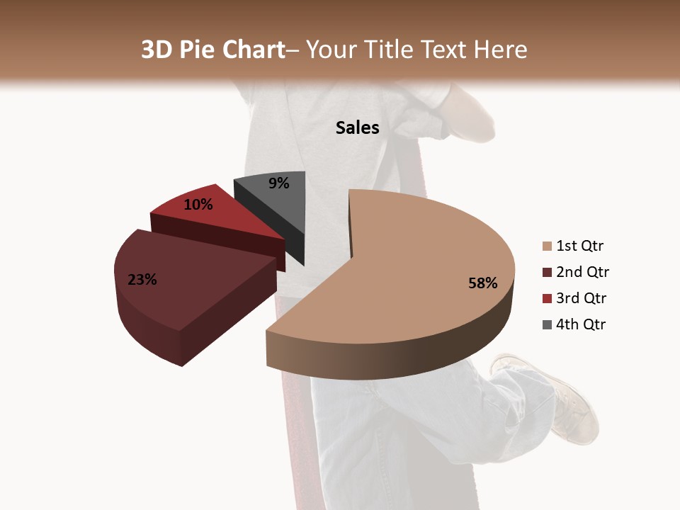 A Young Boy Standing On A Skateboard With His Arms In The Air PowerPoint Template