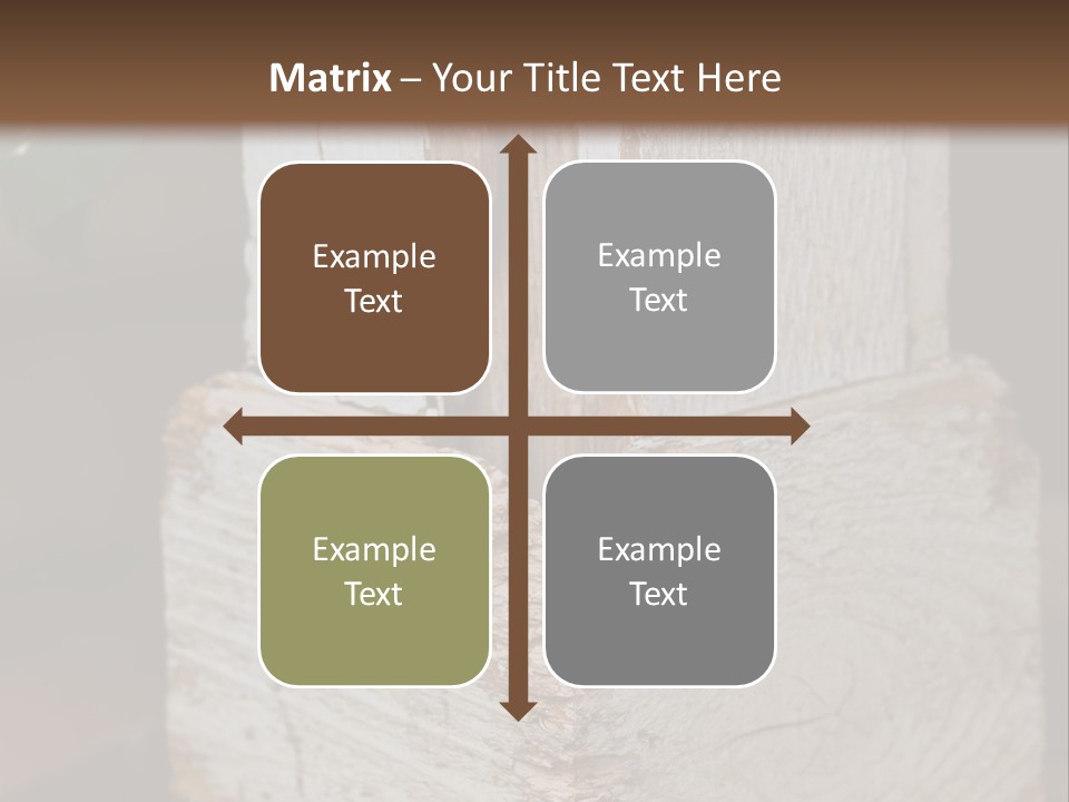 A Piece Of Wood With A Hole In It PowerPoint Template