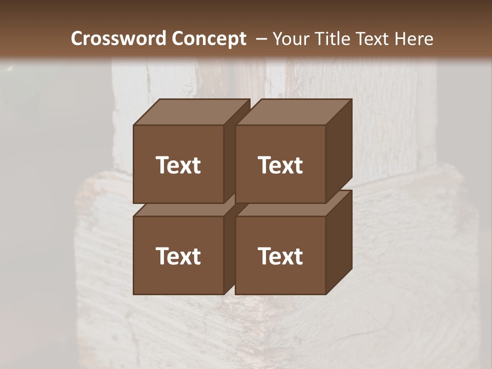 A Piece Of Wood With A Hole In It PowerPoint Template