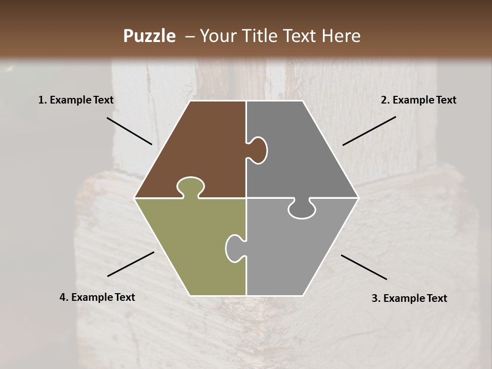 A Piece Of Wood With A Hole In It PowerPoint Template