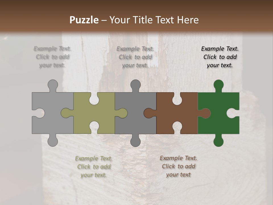A Piece Of Wood With A Hole In It PowerPoint Template