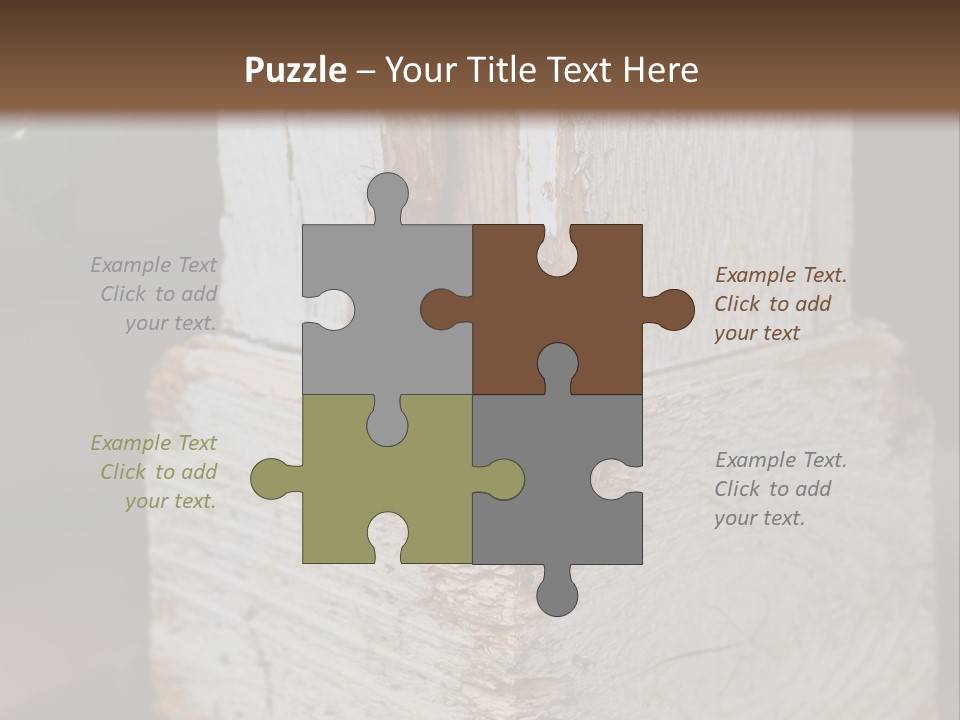 A Piece Of Wood With A Hole In It PowerPoint Template