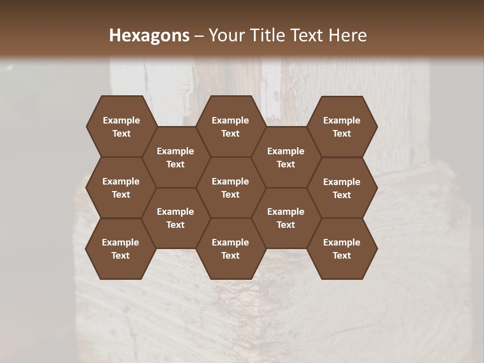 A Piece Of Wood With A Hole In It PowerPoint Template