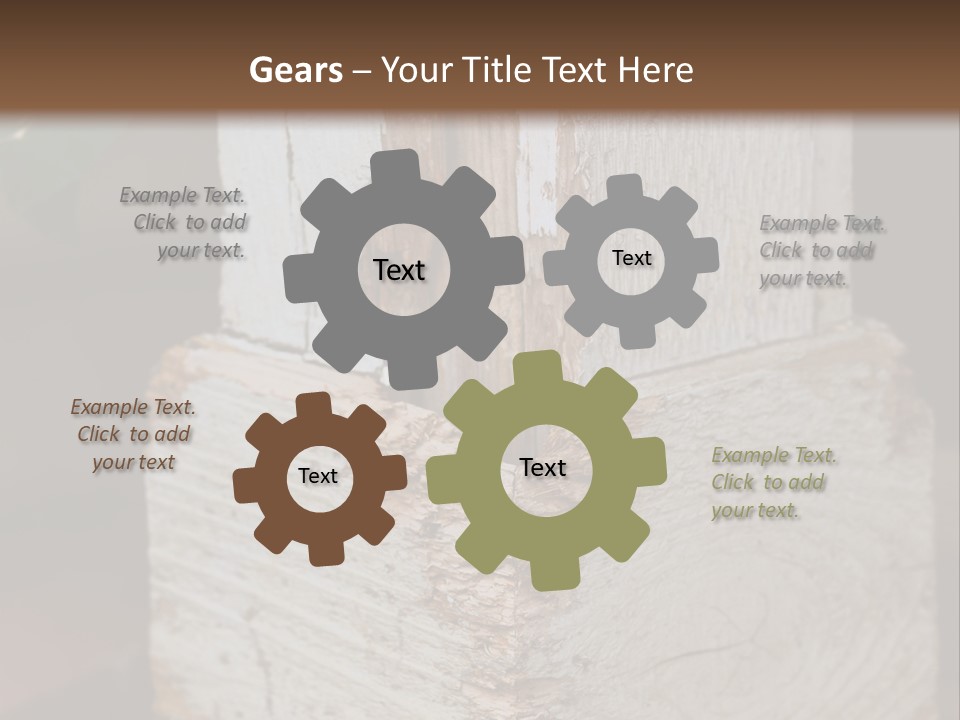 A Piece Of Wood With A Hole In It PowerPoint Template