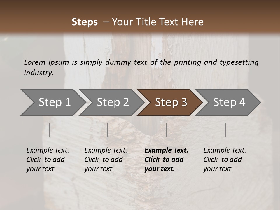 A Piece Of Wood With A Hole In It PowerPoint Template