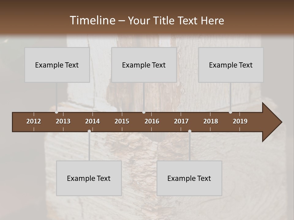 A Piece Of Wood With A Hole In It PowerPoint Template