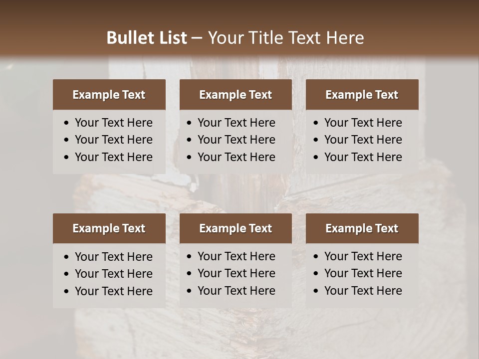 A Piece Of Wood With A Hole In It PowerPoint Template