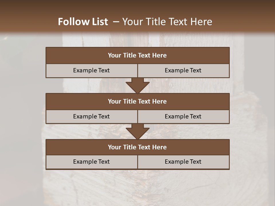 A Piece Of Wood With A Hole In It PowerPoint Template