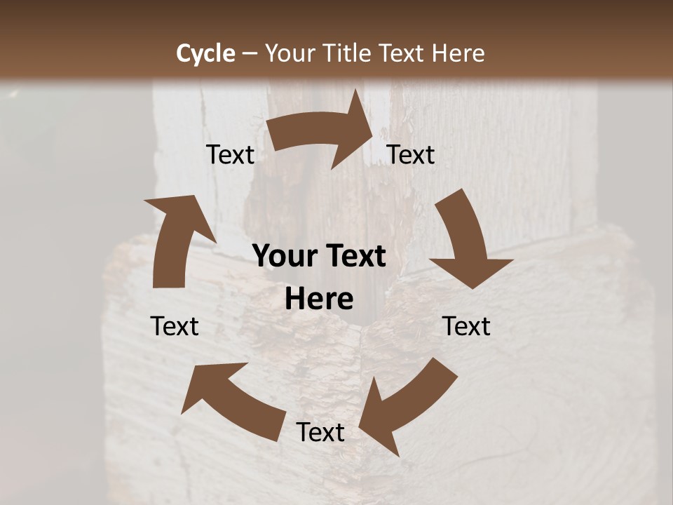 A Piece Of Wood With A Hole In It PowerPoint Template