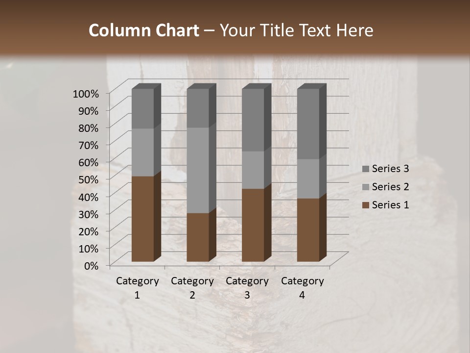 A Piece Of Wood With A Hole In It PowerPoint Template
