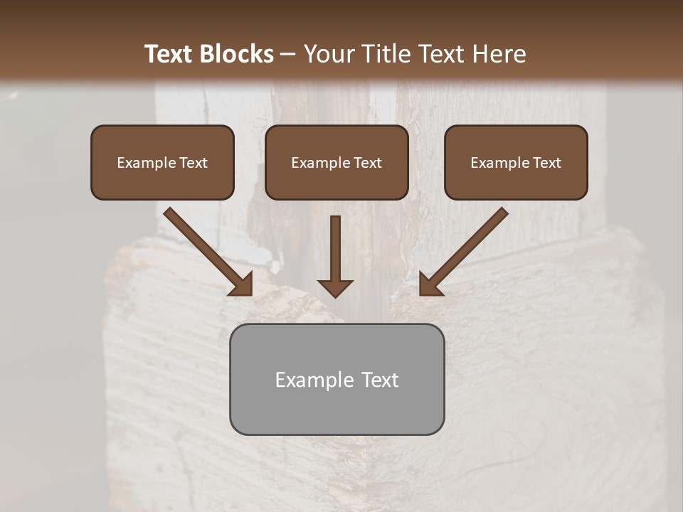 A Piece Of Wood With A Hole In It PowerPoint Template