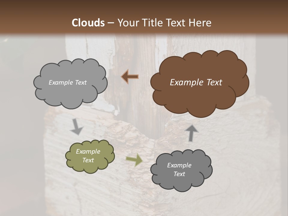 A Piece Of Wood With A Hole In It PowerPoint Template